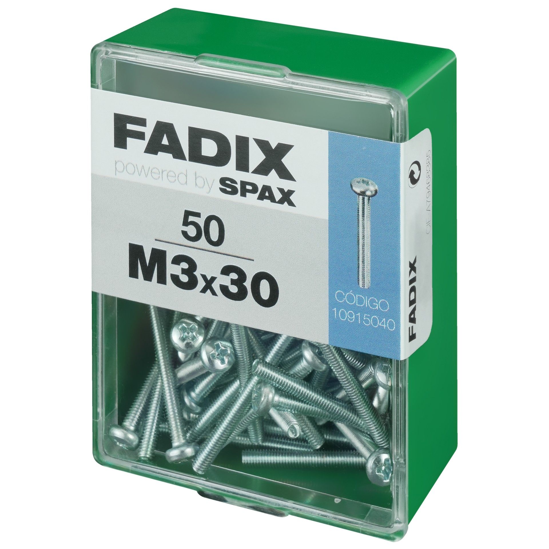 Parafuso Metrico Din7985 M3x30mm L 50un