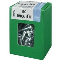 Parafuso Metrico Din7985 M6x40mm L 50un Parafuso Metrico Din7985 M6x40mm L 50un