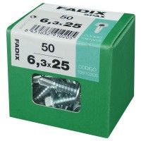 Parafuso Hexagonal Autorroscante Din7504k 6,3x25mm L 50un Parafuso Hexagonal Autorroscante Din7504k 6,3x25mm L 50un