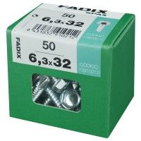 Parafuso Hexagonal Autorroscante Din7504k 6,3x32mm L 50un Parafuso Hexagonal Autorroscante Din7504k 6,3x32mm L 50un
