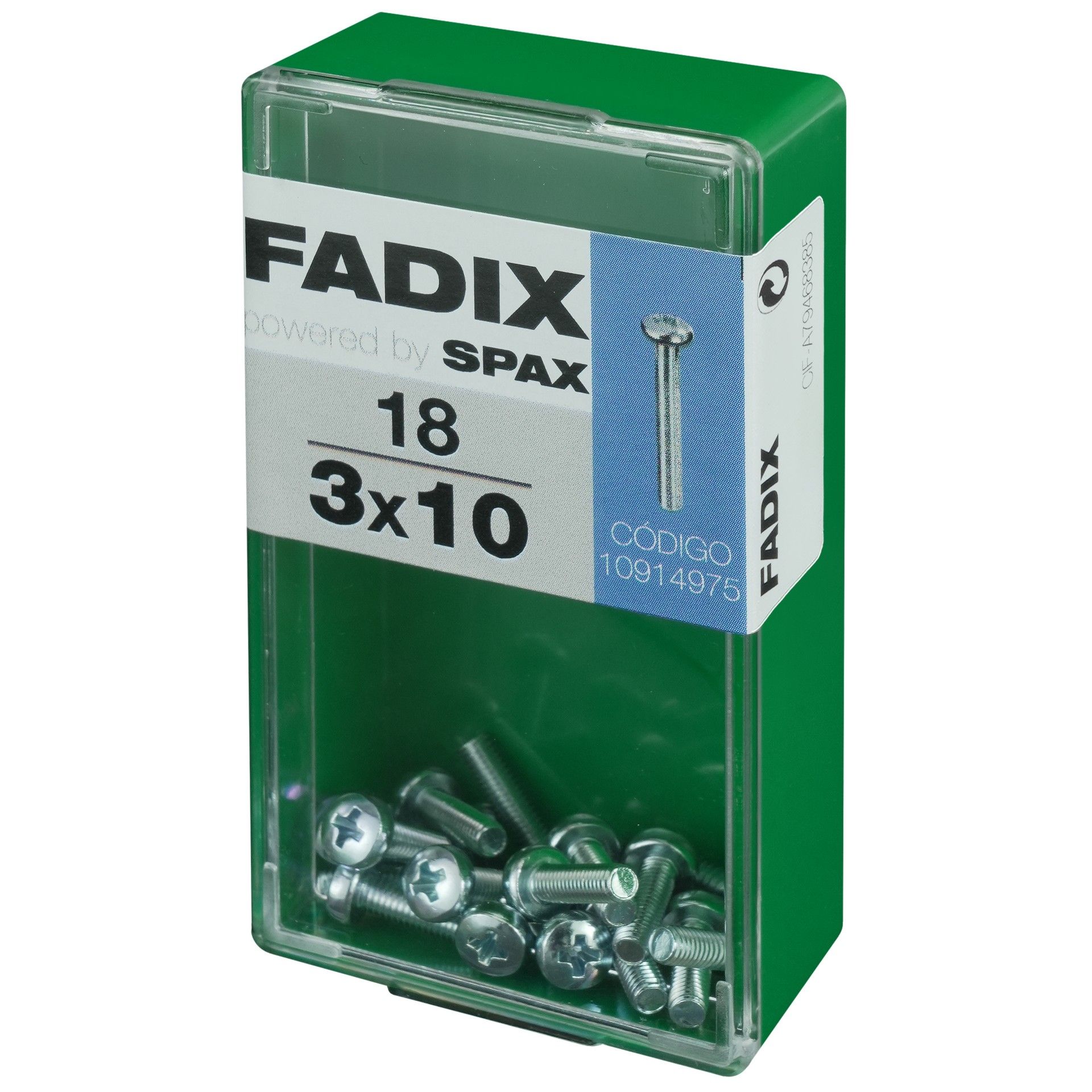 Parafuso Metrico Din7985 M3x10mm S 18un