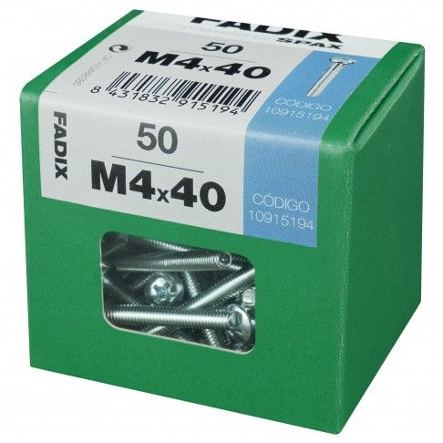 Parafuso Metrico Din7985 M4x40mm L 50un Parafuso Metrico Din7985 M4x40mm L 50un