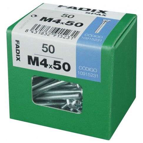 Parafuso Metrico Din7985 M4x50mm L 50un Parafuso Metrico Din7985 M4x50mm L 50un