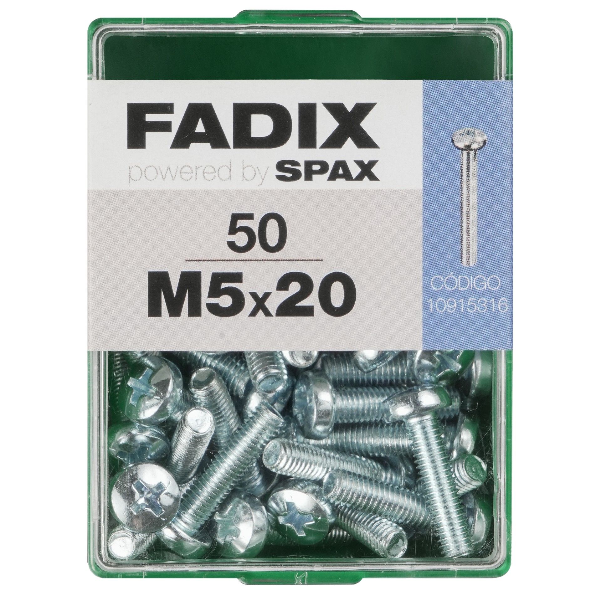 Parafuso Metrico Din7985 M5x2mm L 50un