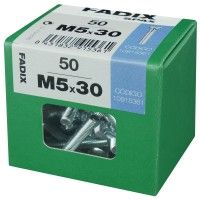 Parafuso Metrico Din7985 M5x30mm L 50un Parafuso Metrico Din7985 M5x30mm L 50un