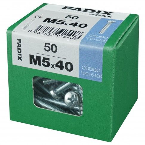Parafuso Metrico Din7985 M5x40mm L 50un Parafuso Metrico Din7985 M5x40mm L 50un