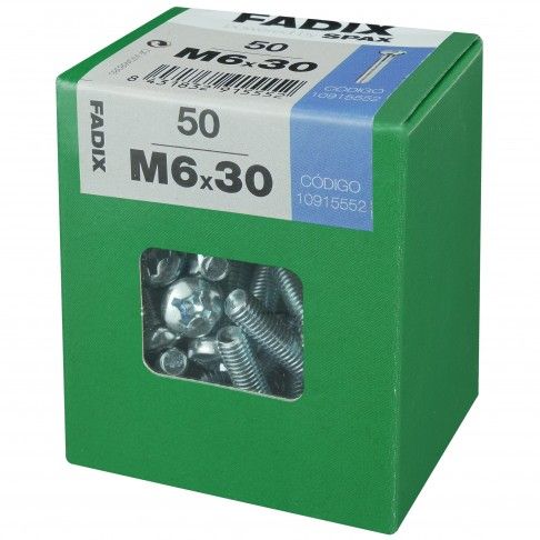 Parafuso Metrico Din7985 M6x30mm L 50un Parafuso Metrico Din7985 M6x30mm L 50un