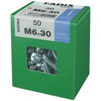 Parafuso Metrico Din7985 M6x30mm L 50un Parafuso Metrico Din7985 M6x30mm L 50un