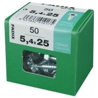 Parafuso Hexagonal Autorroscante Din7504k 5,4x25mm L 50un Parafuso Hexagonal Autorroscante Din7504k 5,4x25mm L 50un