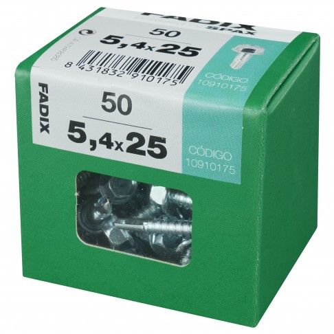Parafuso Hexagonal Autorroscante Din7504k 5,4x25mm L 50un Parafuso Hexagonal Autorroscante Din7504k 5,4x25mm L 50un