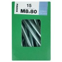 Parafuso Hexagonal+Porca Din933 M8x80mm 15un Parafuso Hexagonal+Porca Din933 M8x80mm 15un
