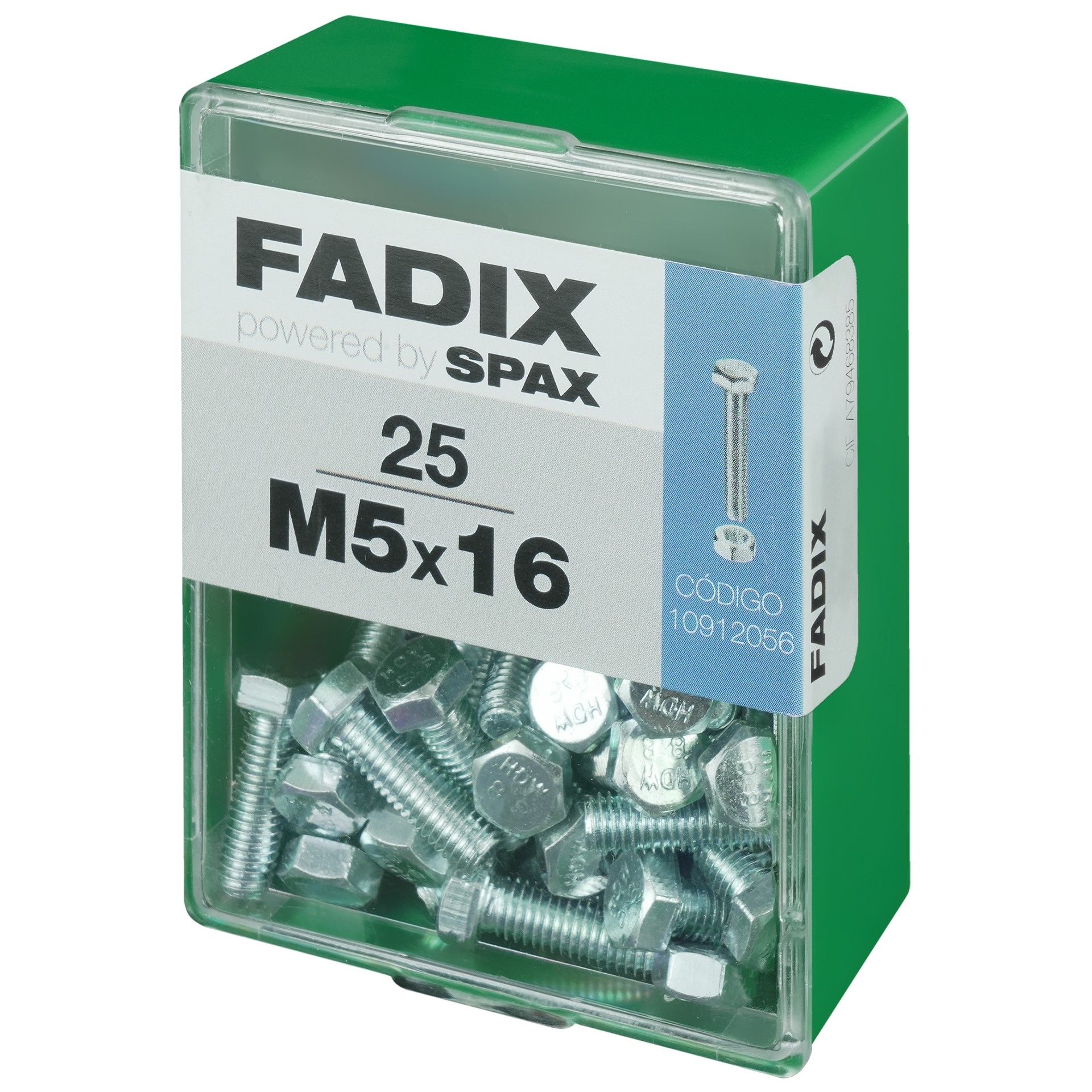 Parafuso Hexagonal+Porca Din933 M5x16mm L 25un