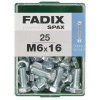 Parafuso Hexagonal+Porca Din933 M6x16mm L 25un Parafuso Hexagonal+Porca Din933 M6x16mm L 25un