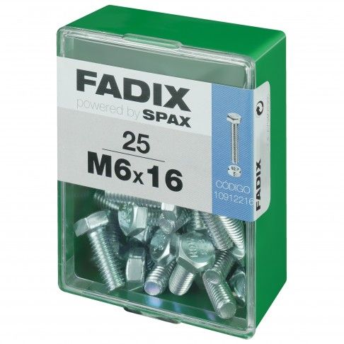Parafuso Hexagonal+Porca Din933 M6x16mm L 25un Parafuso Hexagonal+Porca Din933 M6x16mm L 25un