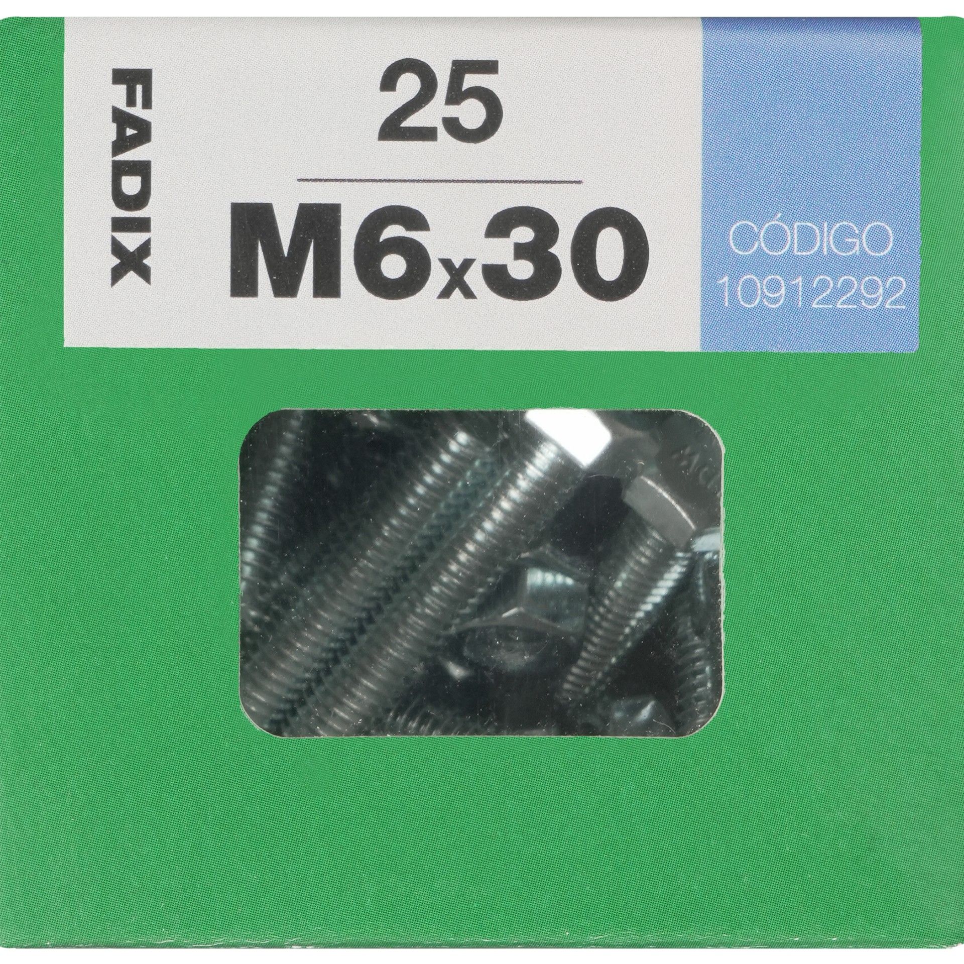 Parafuso Hexagonal+Porca Din933 M6x30mm L 25un
