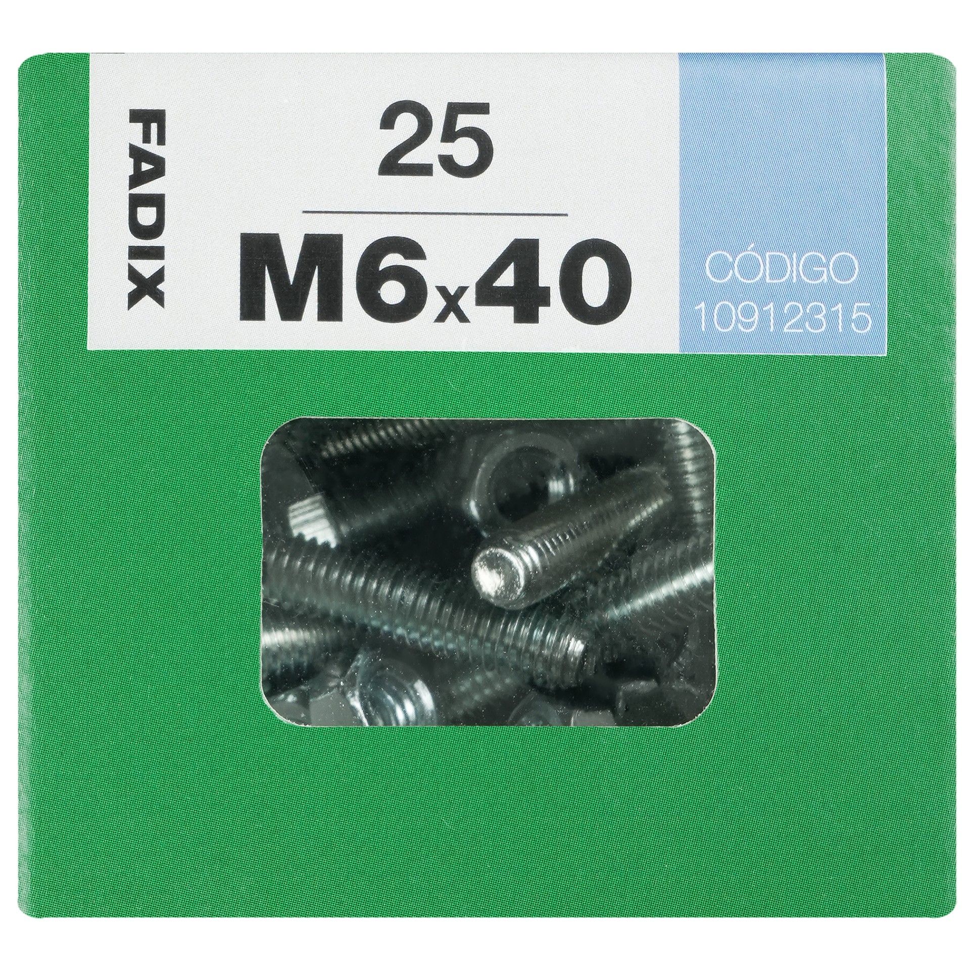 Parafuso Hexagonal+Porca Din933 M6x40mm L 25un