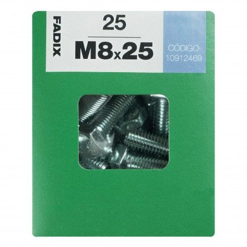 Parafuso Hexagonal+Porca Din933 M8x25mm L 25un Parafuso Hexagonal+Porca Din933 M8x25mm L 25un