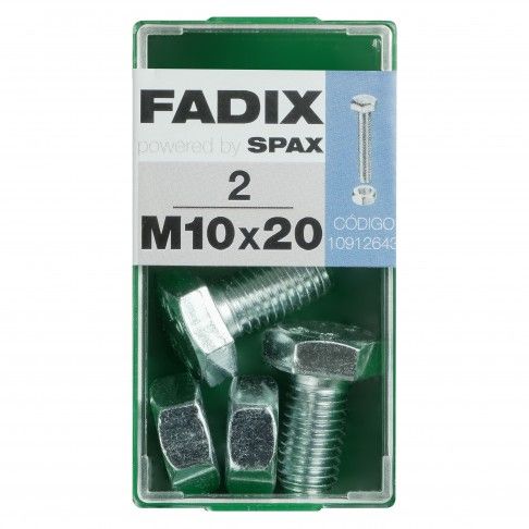 Parafuso Hexagonal+Porca Din933 M10x20mm S 2un Parafuso Hexagonal+Porca Din933 M10x20mm S 2un