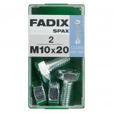 Parafuso Hexagonal+Porca Din933 M10x20mm S 2un