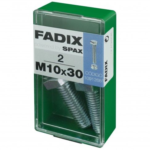 Parafuso Hexagonal+Porca Din933 M10x30mm S 2un