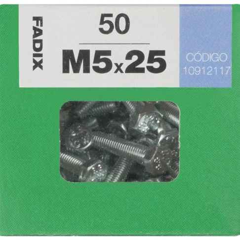 Parafuso Hexagonal+Porca Din933 M5x25mm L 50un Parafuso Hexagonal+Porca Din933 M5x25mm L 50un