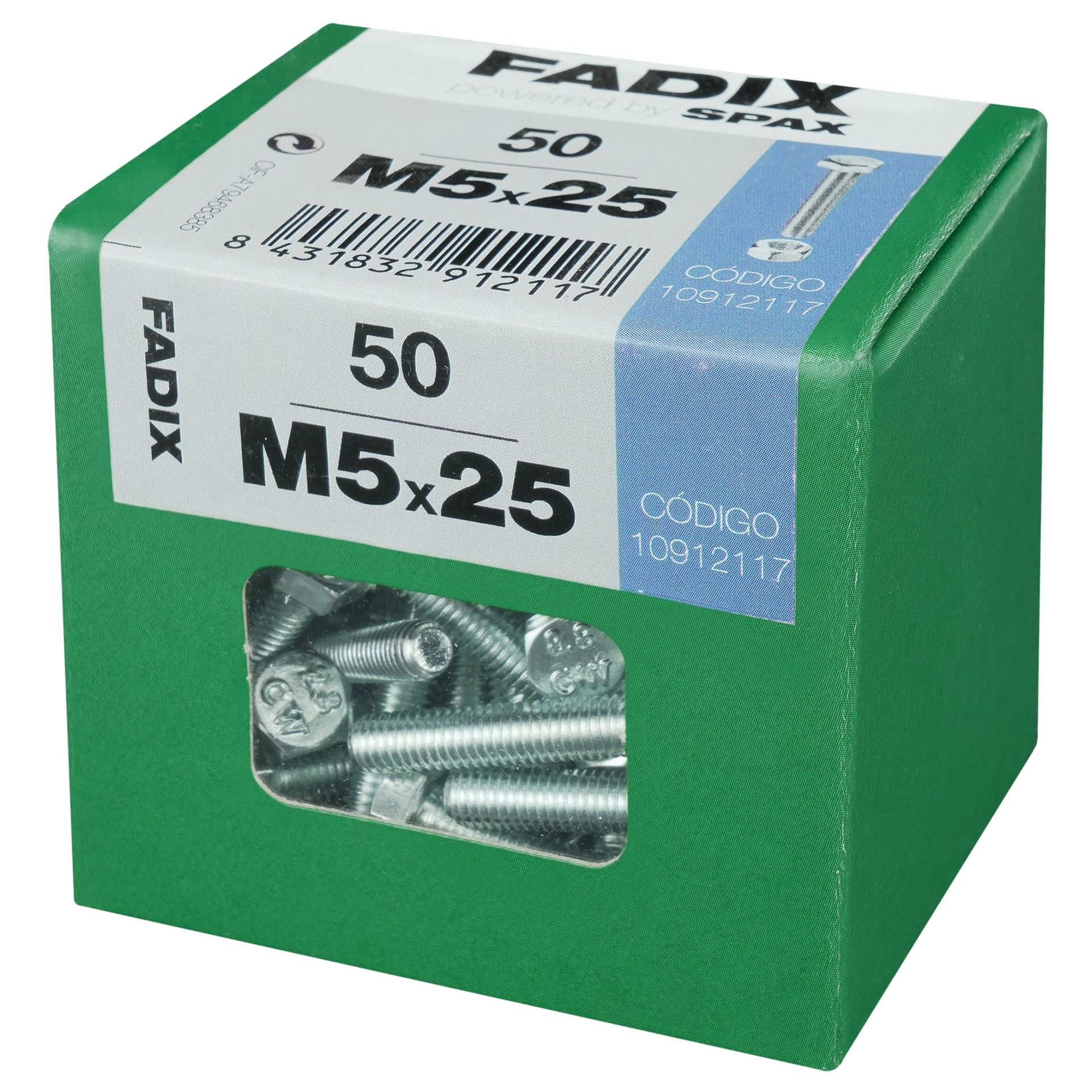 Parafuso Hexagonal+Porca Din933 M5x25mm L 50un