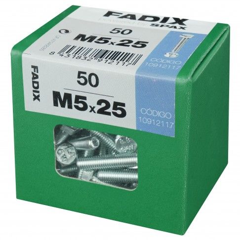 Parafuso Hexagonal+Porca Din933 M5x25mm L 50un Parafuso Hexagonal+Porca Din933 M5x25mm L 50un