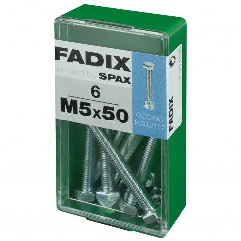 Parafuso Hexagonal+Porca Din933 M5x50mm S 6un Parafuso Hexagonal+Porca Din933 M5x50mm S 6un