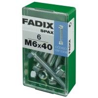 Parafuso Hexagonal+Porca Din933 M6x40mm S 6un Parafuso Hexagonal+Porca Din933 M6x40mm S 6un