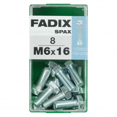 Parafuso Hexagonal+Porca Din933 M6x16mm S 8un