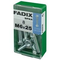 Parafuso Hexagonal+Porca Din933 M6x25mm S 8un Parafuso Hexagonal+Porca Din933 M6x25mm S 8un
