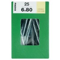 Parafuso Hexagonal Din571 6x80mm L 25un Parafuso Hexagonal Din571 6x80mm L 25un