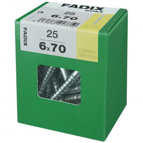 Parafuso Hexagonal Din571 6x70mm L 25un Parafuso Hexagonal Din571 6x70mm L 25un