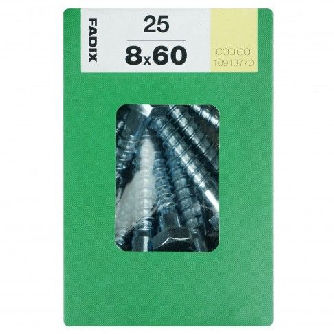 Parafuso Hexagonal Din571 8x60mm L 25un Parafuso Hexagonal Din571 8x60mm L 25un