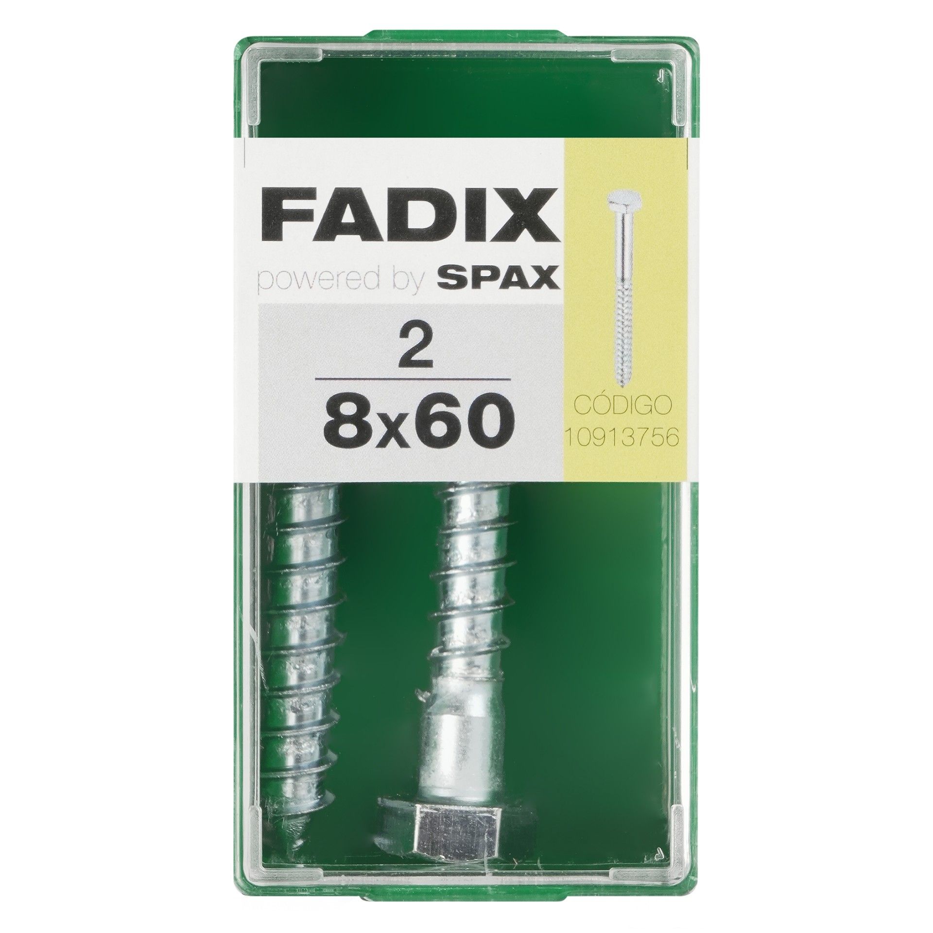 Parafuso Hexagonal Din571 8x60mm S 2un