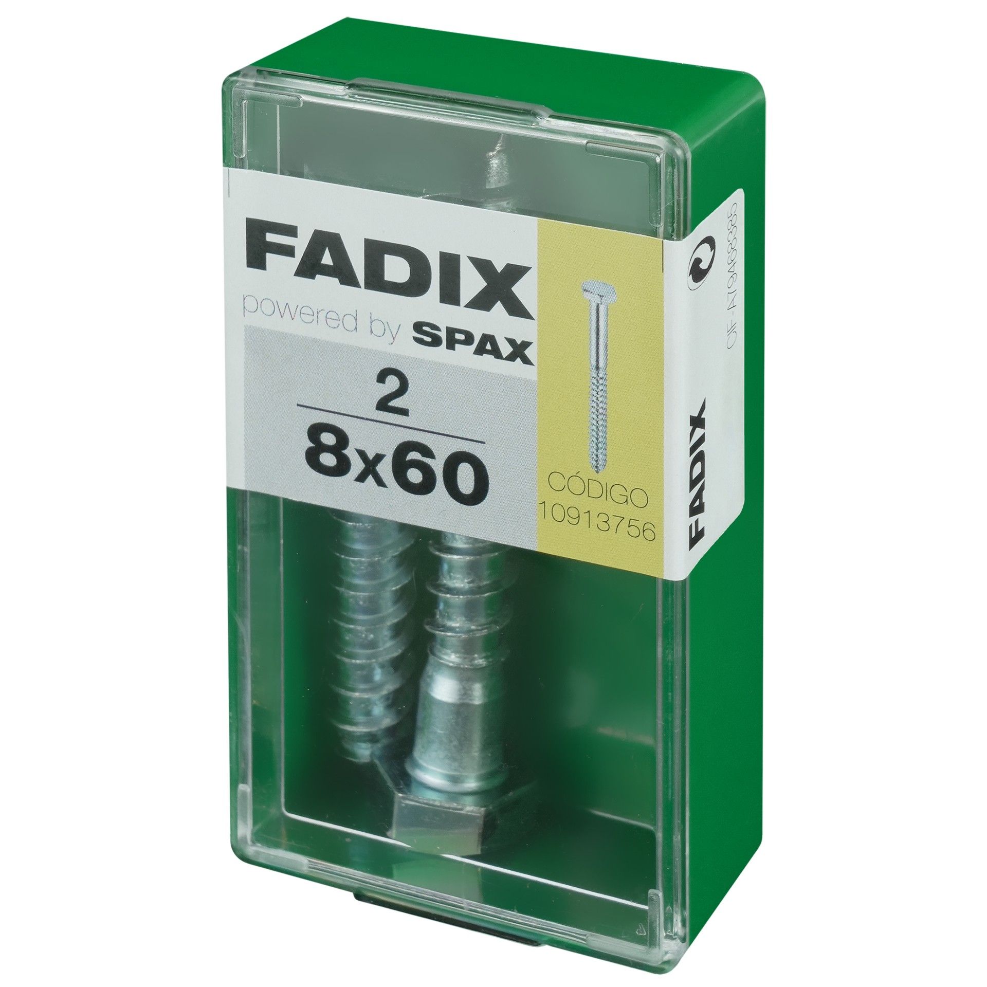 Parafuso Hexagonal Din571 8x60mm S 2un