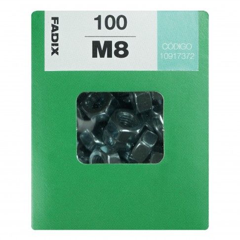Porca Hexagonal Din934 M8 L 100un Porca Hexagonal Din934 M8 L 100un