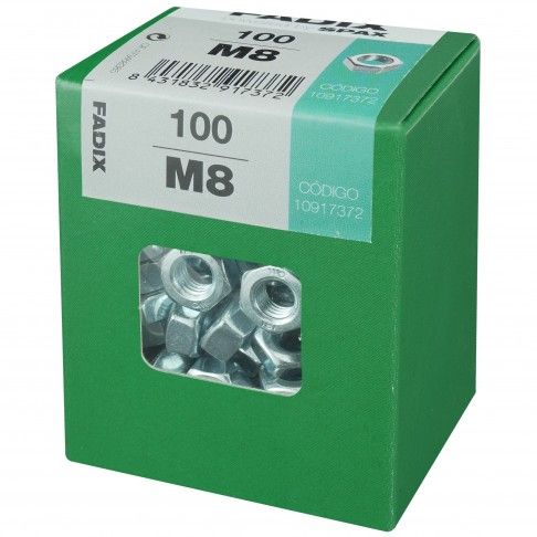 Porca Hexagonal Din934 M8 L 100un Porca Hexagonal Din934 M8 L 100un