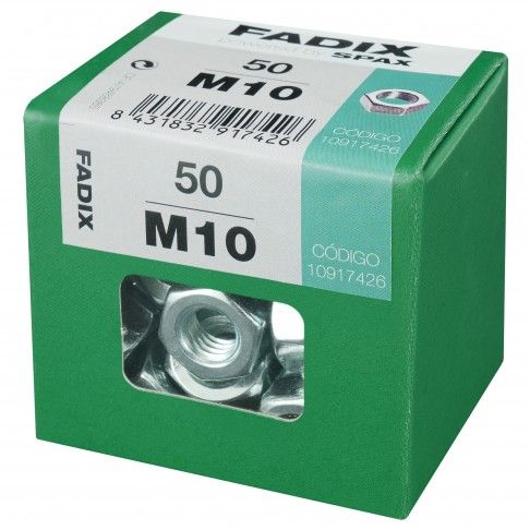 Porca Hexagonal Din934 M10 L 50un Porca Hexagonal Din934 M10 L 50un