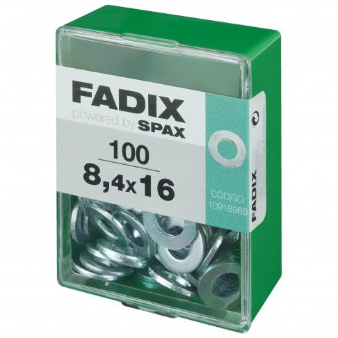 Anilha Din125 8,4x16mm L 100un Anilha Din125 8,4x16mm L 100un