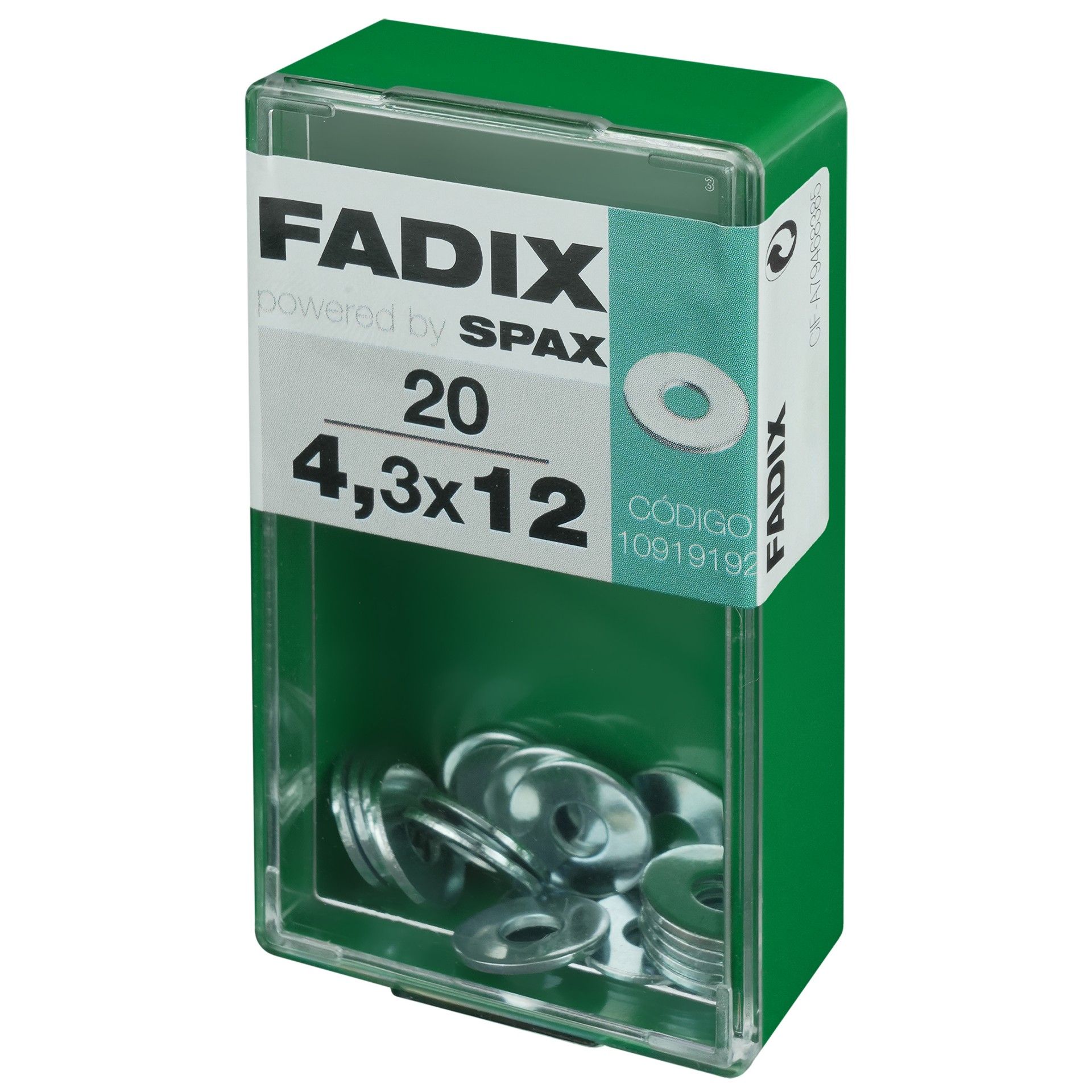 Anilha Din9021 4,3x12mm S 20un