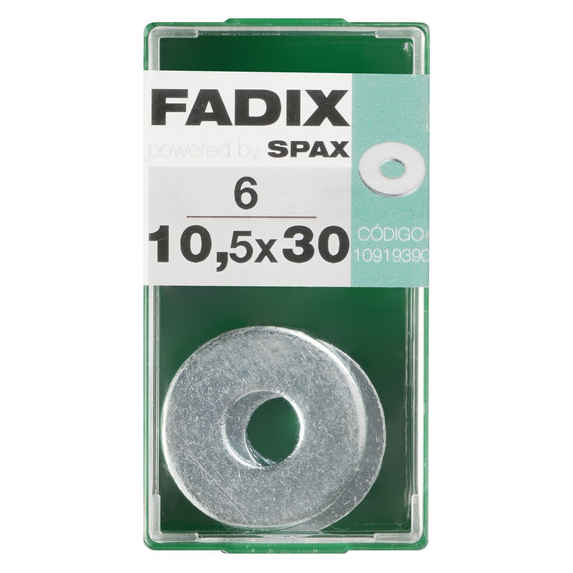 Anilha Din9021 10,5x30mm S 6un