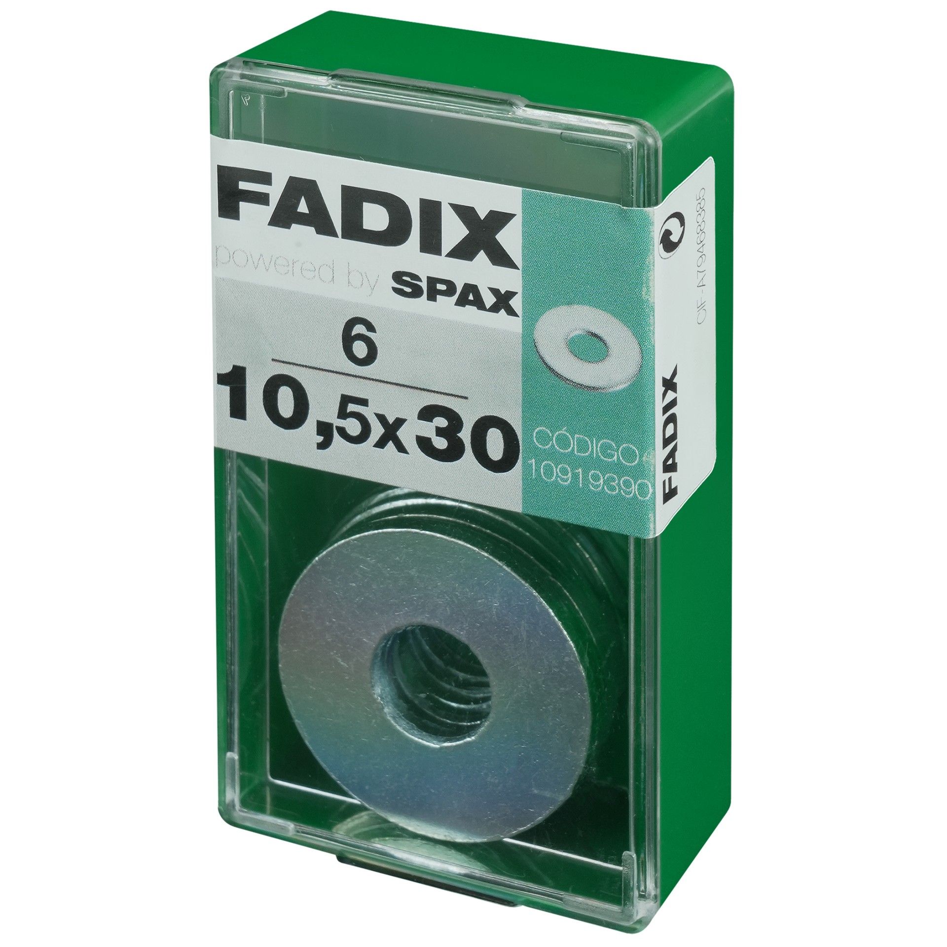 Anilha Din9021 10,5x30mm S 6un