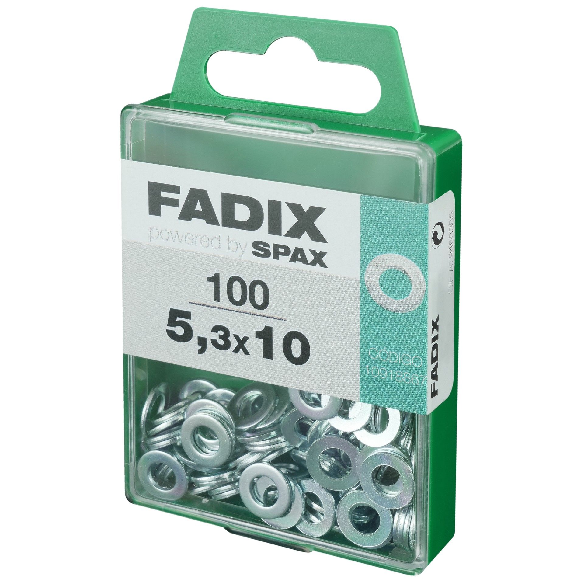 Anilha Din125 5,3x10mm L 100un