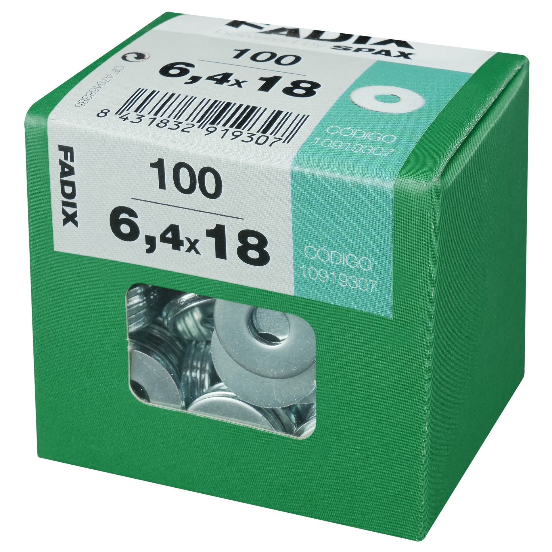 Anilha Din9021 6,4x18mm L 100un