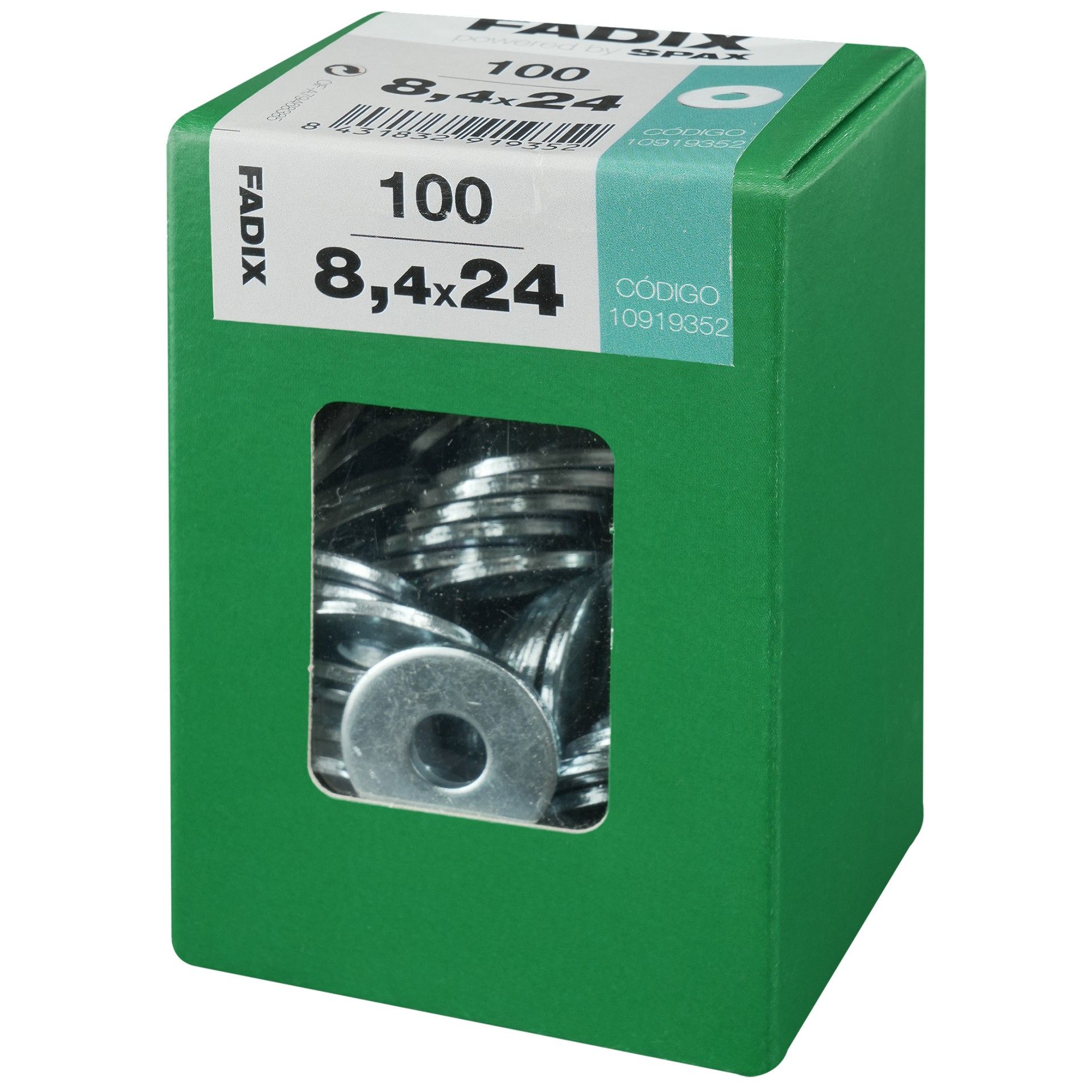 Anilha Din9021 8,4x24mm L 100un