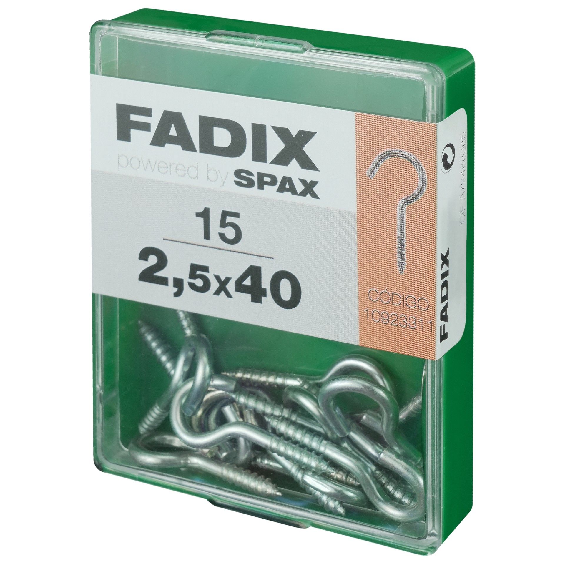 Camarão Aberto 2,5x40mm M 15un