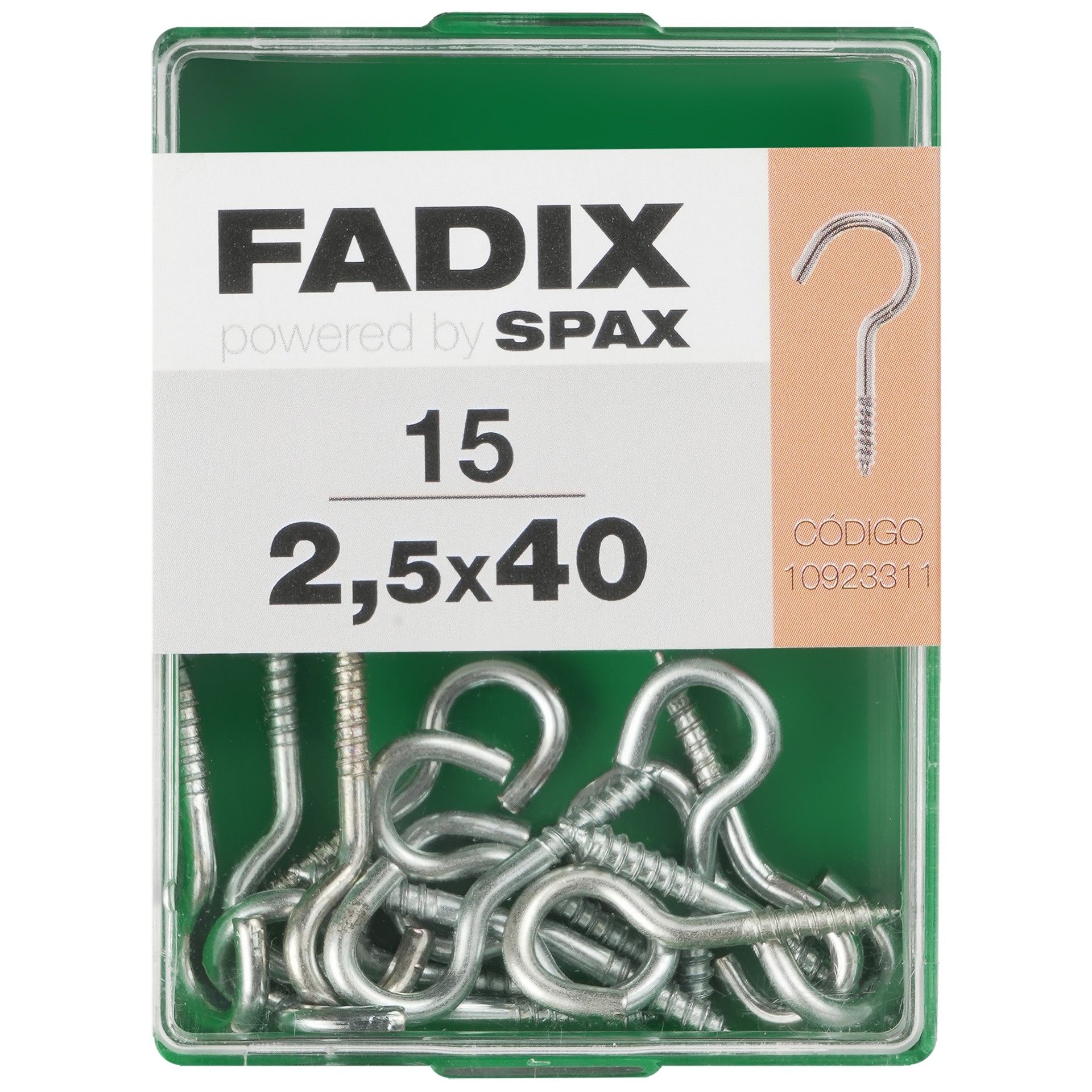 Camarão Aberto 2,5x40mm M 15un