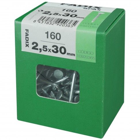 Prego Cabeça Plana 2,5x30mm L 250un Prego Cabeça Plana 2,5x30mm L 250un