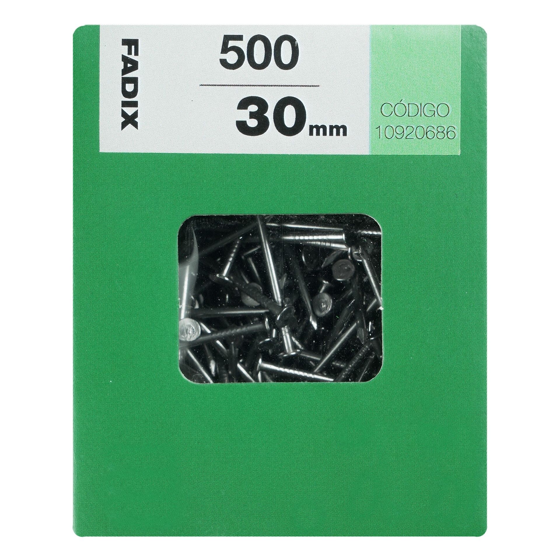 Prego Cabeça Plana 30mm L 500un